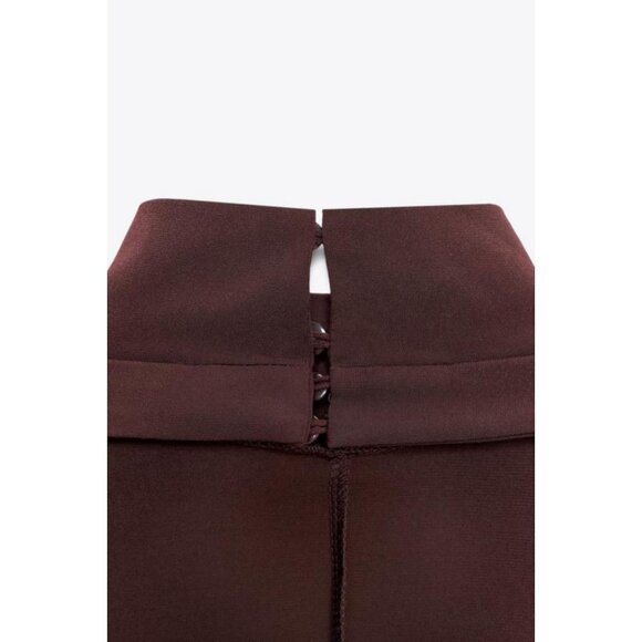 ZARA LONG BACKLESS DRESS - Picture 6 of 6